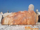 6米晚霞红门牌石